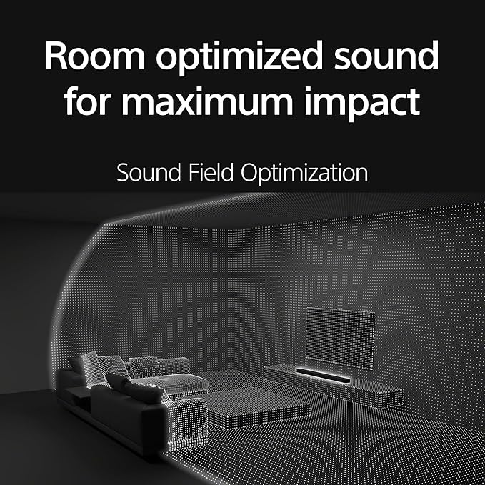 Sony BRAVIA Theater Bar 9 Soundbar with SA-SW3 Wireless Subwoofer and SA-RS8 Wireless Rear Speakers - Complete Home Theater System with 13 Speakers and 360 Spatial Sound