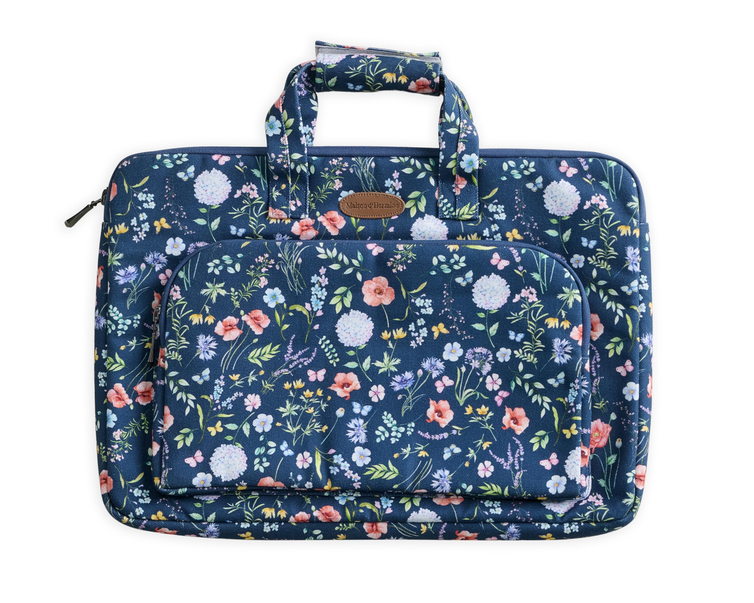 Maison d' Hermine Laptop Bag with Front Pocket Upto 15.5 inch Laptop Tablet
