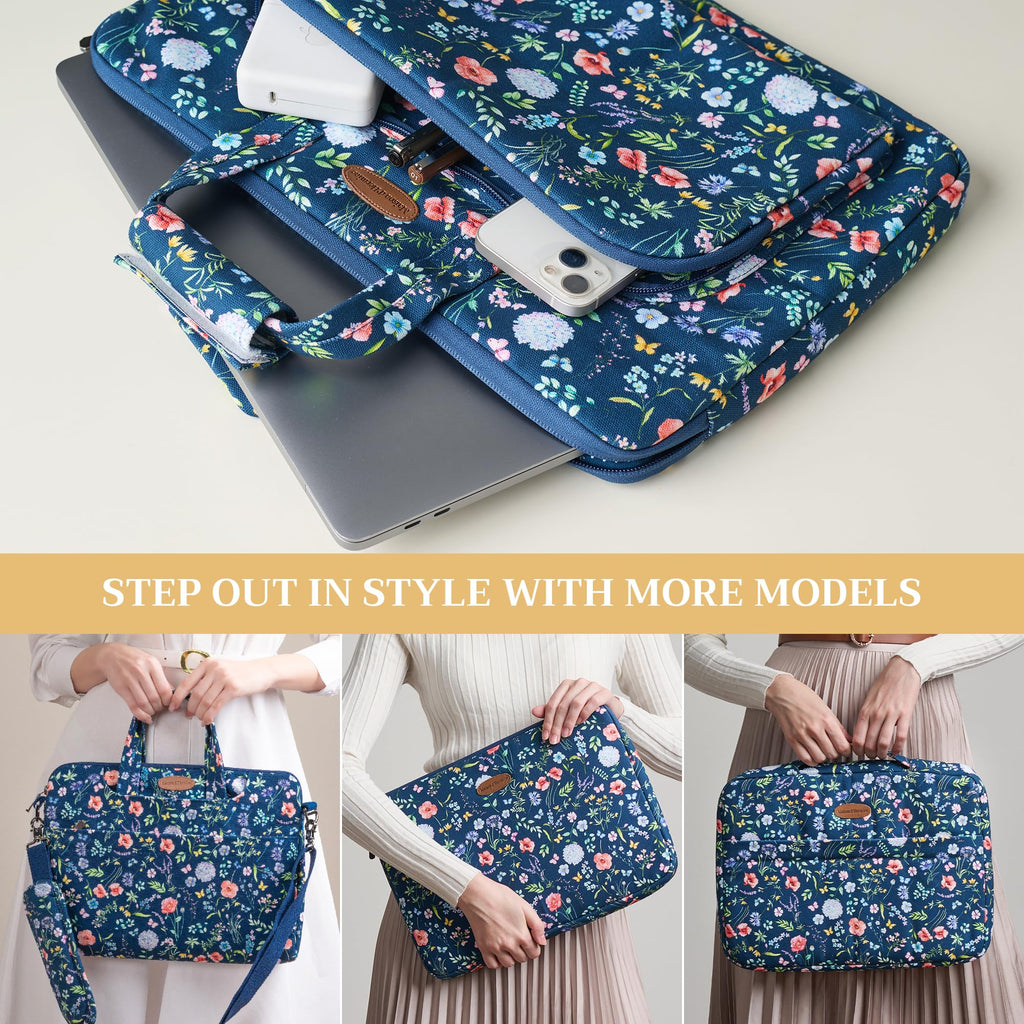 Maison d' Hermine Laptop Bag with Front Pocket Upto 15.5 inch Laptop Tablet