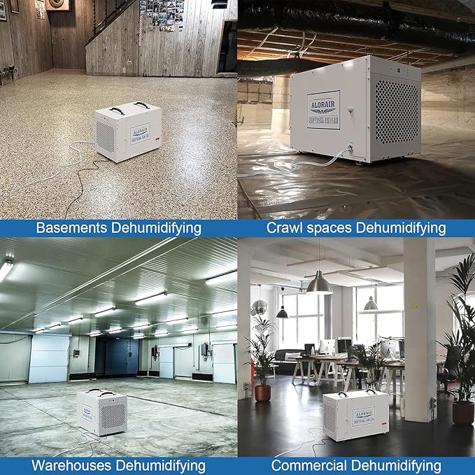 ALORAIR Sentinel HDi120 Commercial Dehumidifier with Pump, 235 Pints Whole Homes Dehumidifier for Crawl Spaces, Basements, up to 3,300 sq. ft. cETL