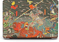 Berkin Arts for MacBook Air 15 inch Case 2025 2024 2023 Release M4 A3241 M3 A3114 M2 A2941 with Keyboard Cover & Screen Protector Ukiyo-e (The Kusunoki's Final Attack by Kuniyoshi)
