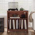 ChooChoo Large Record Player Stand with Charging Station & LED Light