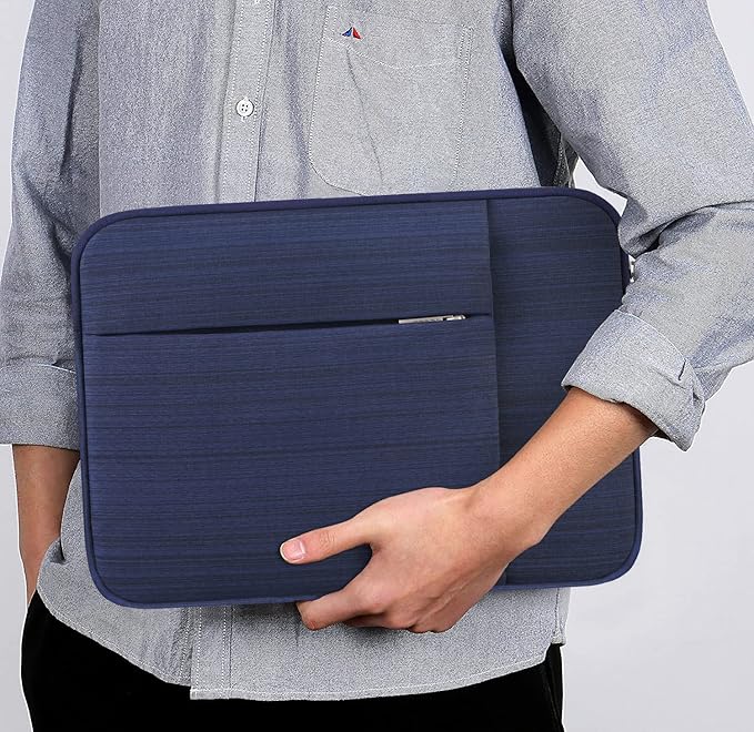 Lacdo Laptop Sleeve Case for 14 inch New MacBook Pro M4/M3/M2/M1 Chips Pro Max A3112 A3401 A3185 A2918 A2992 A2779 2024-2021, 13.8" 13.5" Microsoft Surface Laptop 7th 6 5 4 3 Computer Bag, Blue