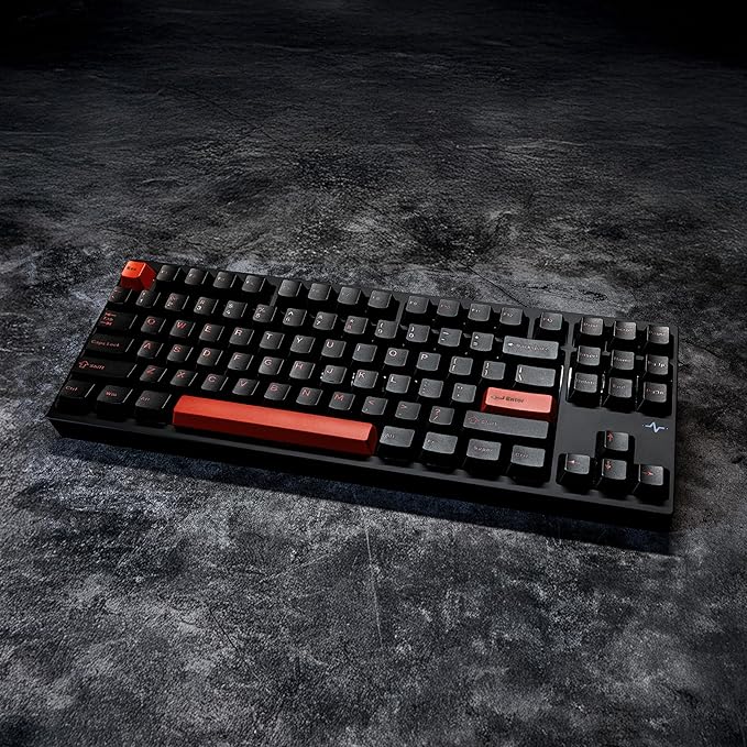 KEEBMONKEY WOBKEY Crush 80 Reboot CNC Aluminum 5-Second Quick-Release Triple-Mode Connectivity Mechanical Keyboard with Superior Acoustics (Lite Black)