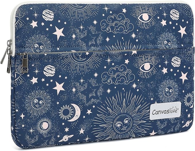 Canvaslove Laptop Sleeve Case Cover with Pocket for MacBook Pro 14 inch and 14 inch-14.4 inch HP, Lenovo, Dell, ASUS, Acer Notebook Computer（Sol De Mayo）