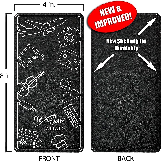 Airplane Travel Essentials for Flying Flex Flap Cell Phone Holder & Flexible Tablet Stand for Desk, Bed, Treadmill, Home & in-Flight Airplane Travel Accessories - Travel Must Haves Cool Gadgets