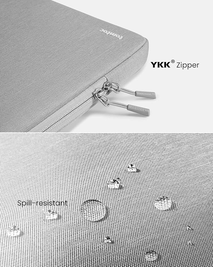 tomtoc 360 Protective Laptop Sleeve for 14-inch MacBook Pro M4/M3/M2/M1 Pro/Max A3112 A3401 A3185 A2992 A2918 A2779 2024-2021, Water-Resistant Case Bag with Accessory Pocket for 13.8 Surface Laptop 7
