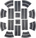 Stratagem Neoprene Tabletop Miniature Scenery|Wargaming Street Terrain for RPG, Modular Strategy Battlemat|13ft of Streets