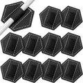 Pajean 10 Pieces Notebook Pen Loop Holder Self Adhesive Leather Pen Holder for Notebook, Hexagon Elastic Loop Designed for Notebooks,journals,calendars,planners,tablet Case Office
