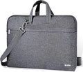 Voova Laptop Bag 15.6 Inch, Waterproof Computer Sleeve Carrying Case with Shoulder Straps & Handle Compatible with Macbook Air 15 M2/M3/M4, MacBook Pro 15/16, 15-16 Inch Hp Dell Lenovo Asus, Grey