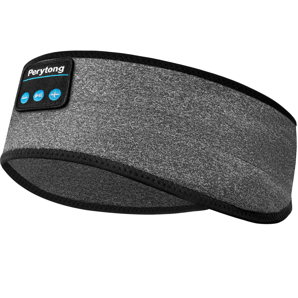 Perytong Sleep Headphones Bluetooth 5.4 Headband - Sleeping Headphones with Ultra-Thin Stereo Speakers for Side Sleepers - Wireless Music Earphones Headband for Sports, Workout, Jogging, Yoga, Travel