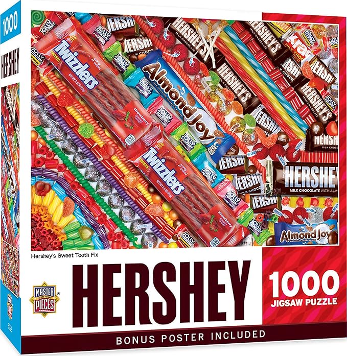 MasterPieces 1000 Piece Jigsaw Puzzle for Adults, Family, Or Youth - Hershey's Sweet Tooth Fix - 19.25"x26.75"