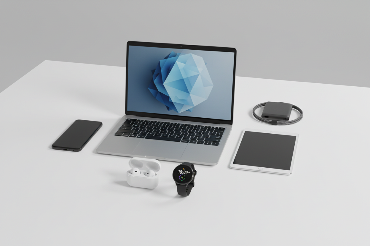 Everyday Electronics – dependable devices designed for daily use and long-term value (make it real photo)